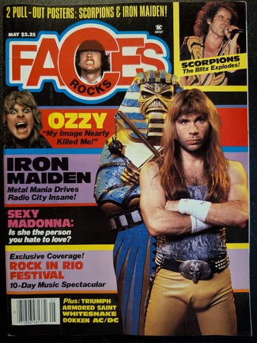 Faces rocks magazine may - magazine, 1985