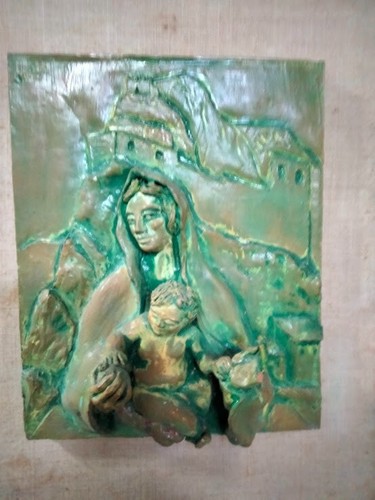 Quadro teracotta madonn - ,